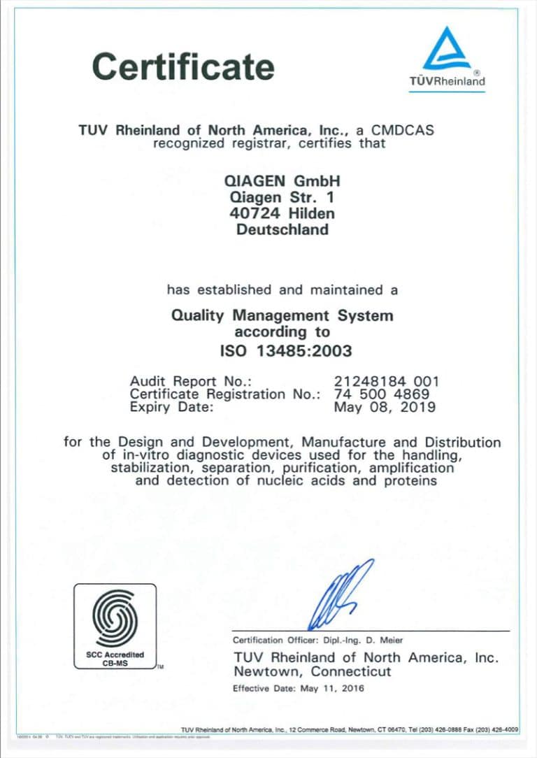 Chứng nhận ISO 13485:2003